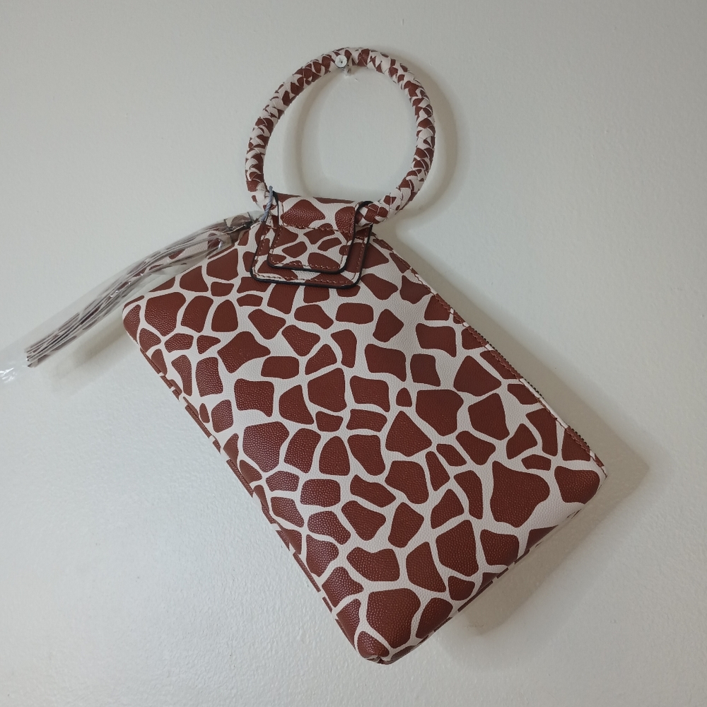 NEW - Cow Print Wrist Clutch